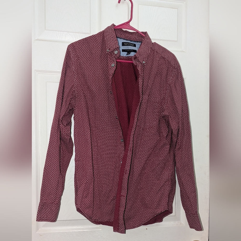 Banana Republic Burgundy Tailored Slim Fit L
